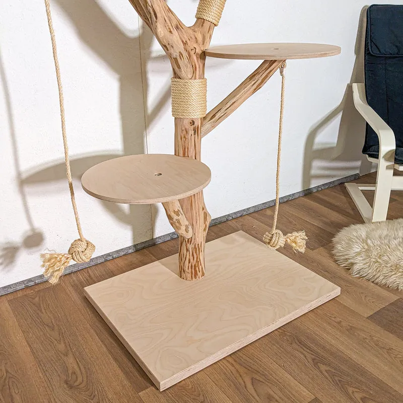 Naturkratzbaum 4384 Kratzbaum Natur Holz Design 173 cm hoch Katzenbaum