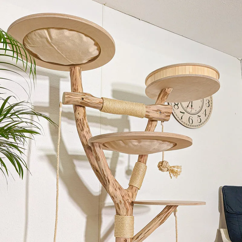 Naturkratzbaum 4384 Kratzbaum Natur Holz Design 173 cm hoch Katzenbaum