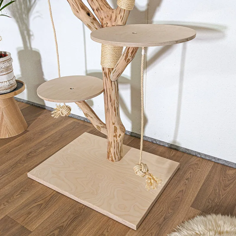 Naturkratzbaum 4384 Kratzbaum Natur Holz Design 173 cm hoch Katzenbaum