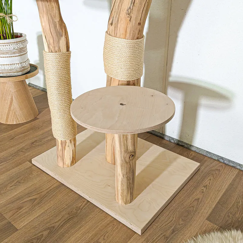 Naturkratzbaum 4386 Kratzbaum Natur Holz Design 165 cm hoch Katzenbaum