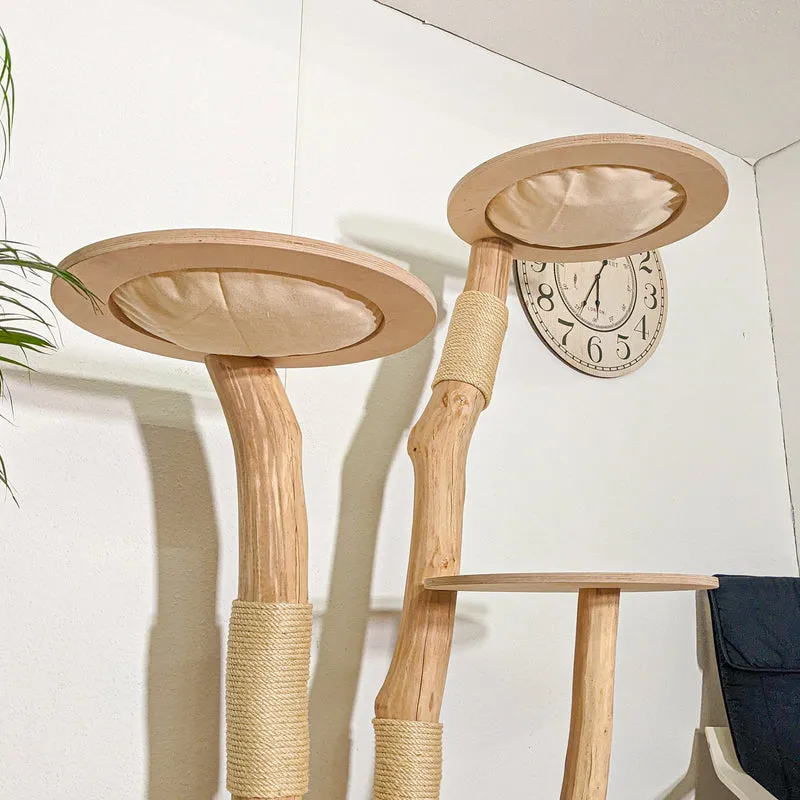 Naturkratzbaum 4387 Kratzbaum Natur Holz Design 175 cm hoch Katzenbaum