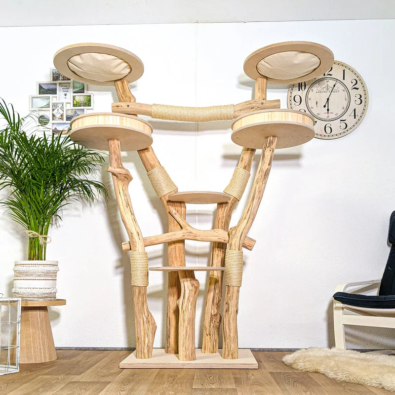 Naturkratzbaum 4373 Kratzbaum Natur Holz Design 192 cm hoch Katzenbaum