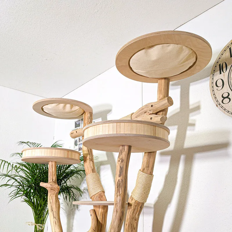 Naturkratzbaum 4373 Kratzbaum Natur Holz Design 192 cm hoch Katzenbaum