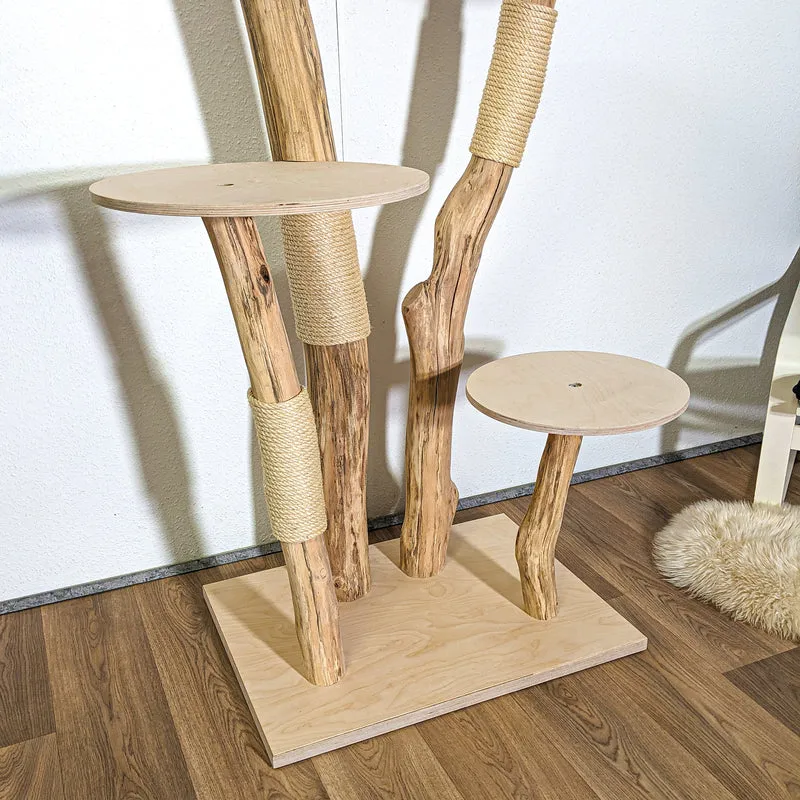 Naturkratzbaum 4368 Kratzbaum Natur Holz Design 165 cm hoch Katzenbaum