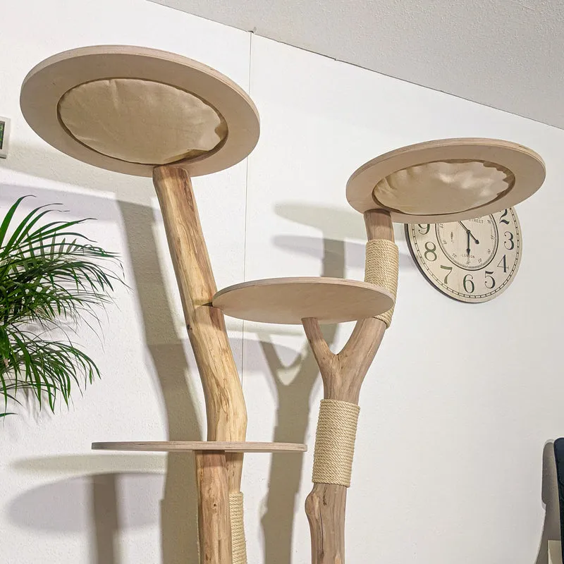Naturkratzbaum 4355 Kratzbaum Natur Holz Design 175 cm hoch Katzenbaum
