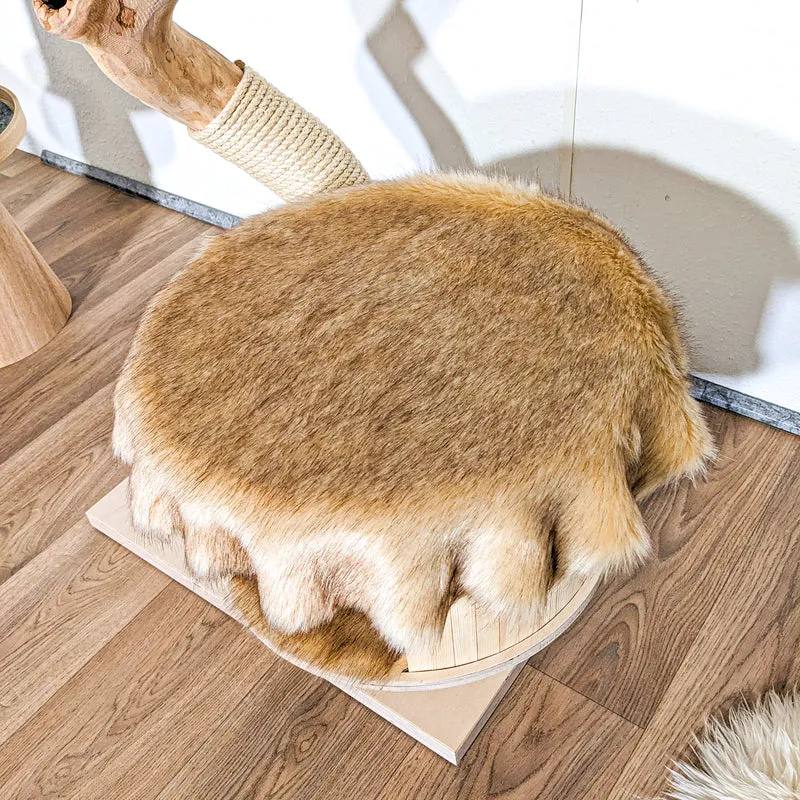 Naturkratzbaum 4366 Kratzbaum Natur Holz Design 118 cm hoch Katzenbaum