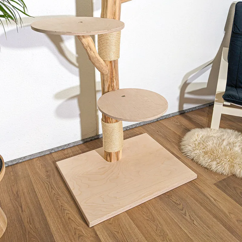 Naturkratzbaum 4362 Kratzbaum Natur Holz Design 190 cm hoch Katzenbaum