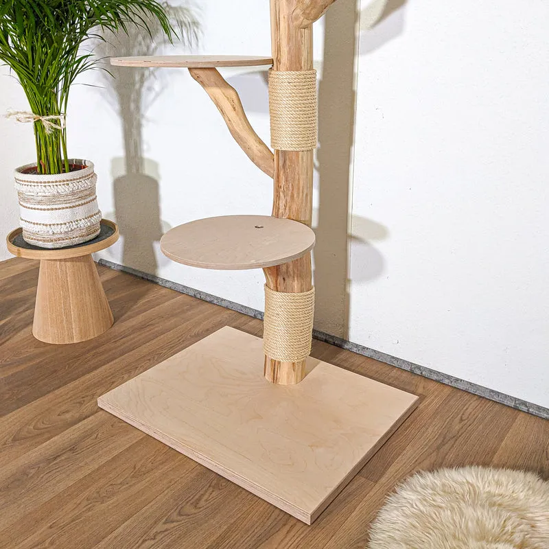 Naturkratzbaum 4362 Kratzbaum Natur Holz Design 190 cm hoch Katzenbaum