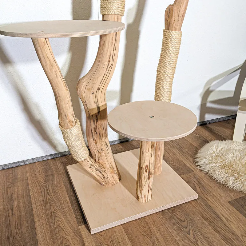 Naturkratzbaum 4359 Kratzbaum Natur Holz Design 165 cm hoch Katzenbaum