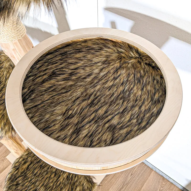 Naturkratzbaum 4357 Kratzbaum Natur Holz Design 188 cm hoch Katzenbaum