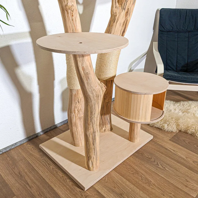 Naturkratzbaum 4357 Kratzbaum Natur Holz Design 188 cm hoch Katzenbaum
