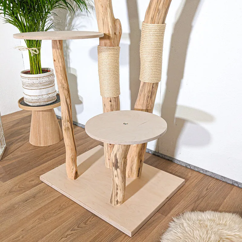 Naturkratzbaum 4353 Kratzbaum Natur Holz Design 175 cm hoch Katzenbaum