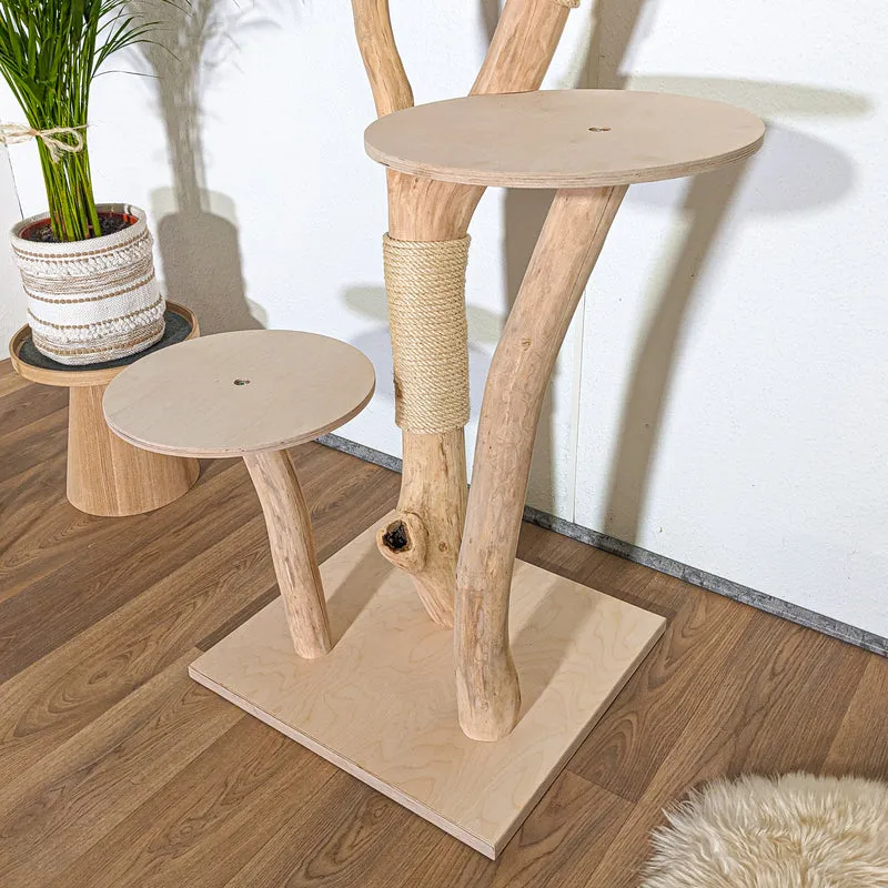 Naturkratzbaum 4352 Kratzbaum Natur Holz Design 170 cm hoch Katzenbaum