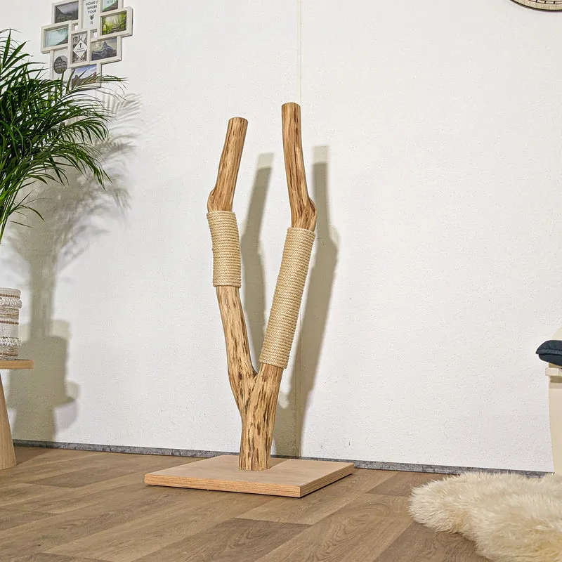 Kratzstamm 4350 Natur Holz Design Kratzbaum 120 cm hoch Naturkratzbaum