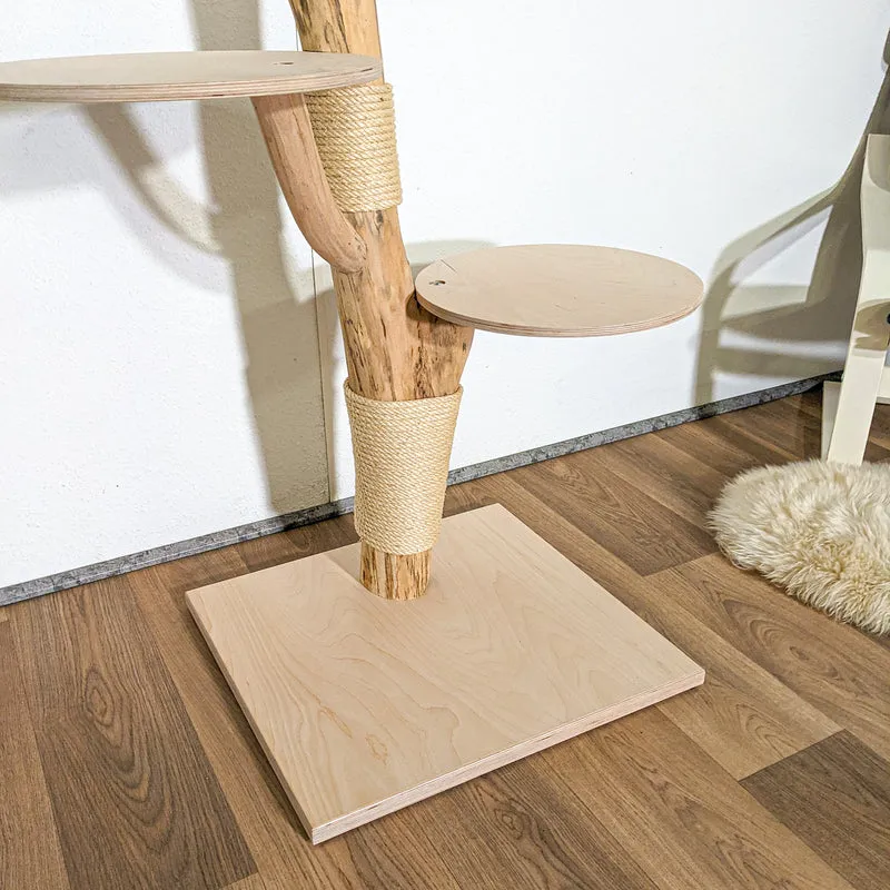 Naturkratzbaum 4347 Kratzbaum Natur Holz Design 123 cm hoch Katzenbaum