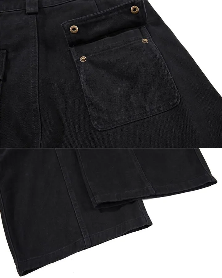 KIIKIO Utility Zipper Multi-Pocket Baggy Cargo Pants