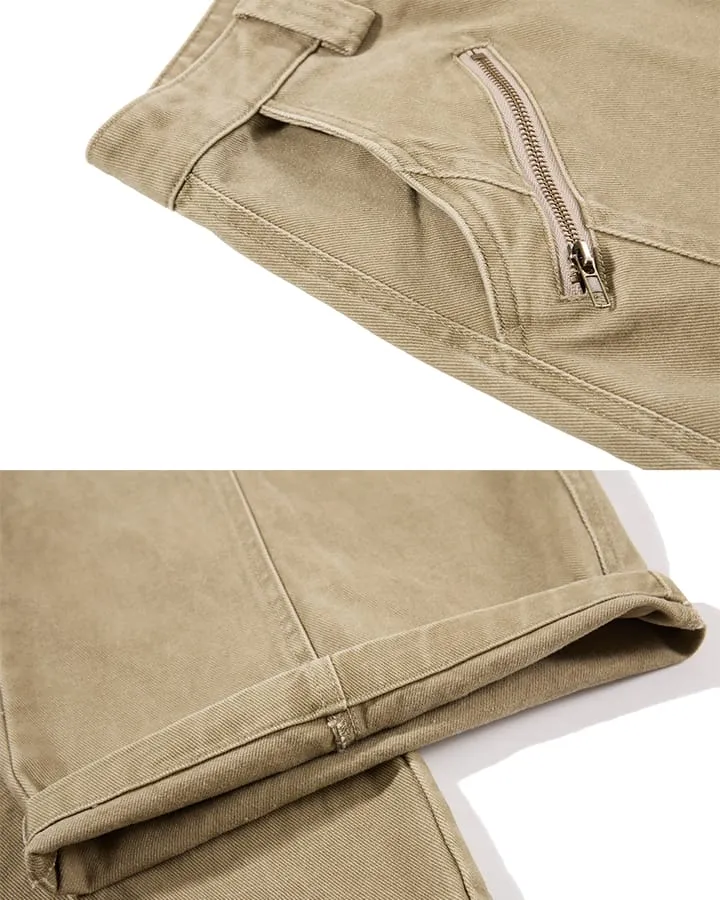 KIIKIO Utility Zipper Multi-Pocket Baggy Cargo Pants