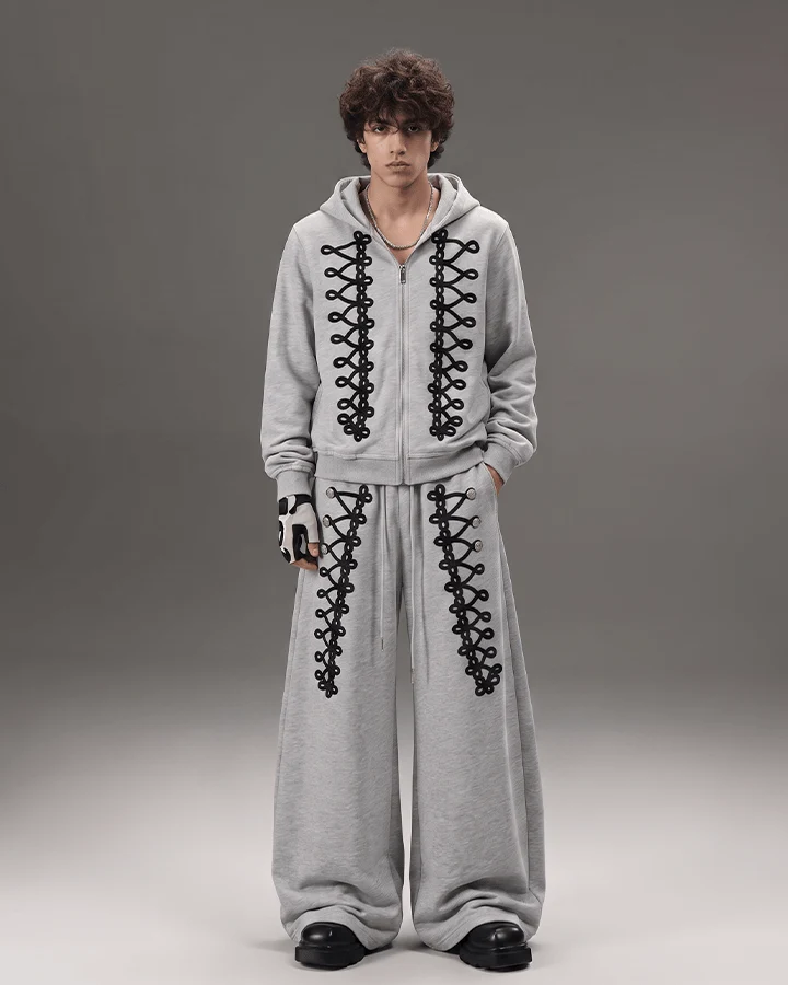 KIIKIO Street Hip-Hop Scimitar Sweatpants