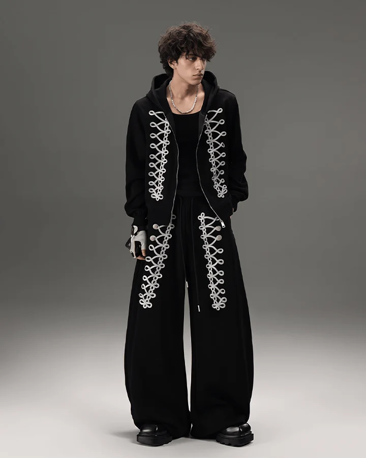 KIIKIO Street Hip-Hop Scimitar Sweatpants