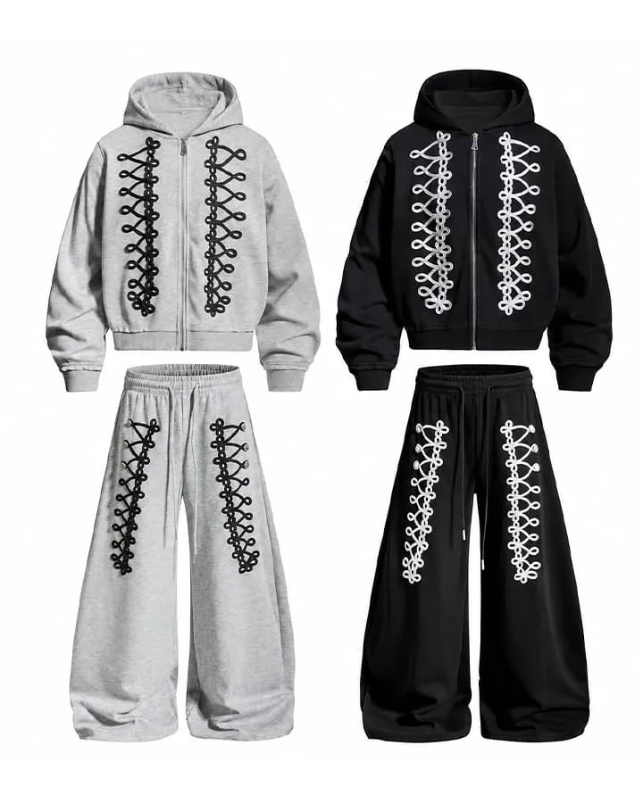 KIIKIO Street Hip-Hop Scimitar Sweatpants