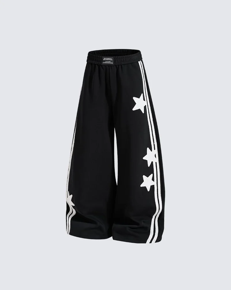 KIIKIO Y2K Star Stripe Baggy Scimitar Pants