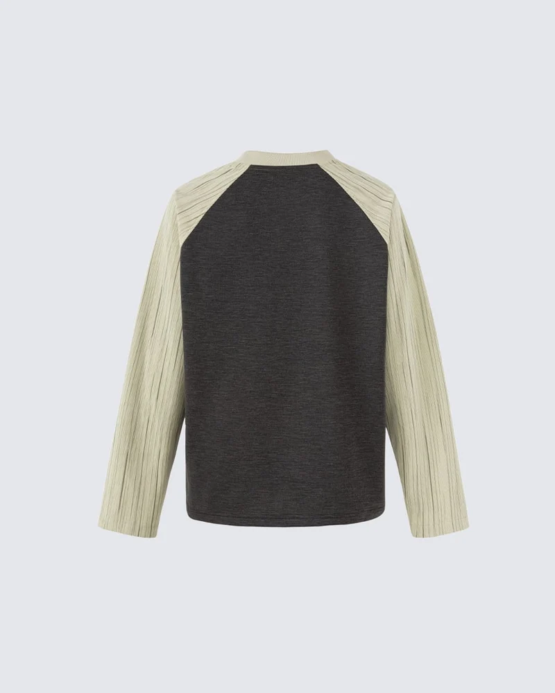 KIIKIO Gothic Cathedral Graphic Raglan Long-Sleeve T-Shirt