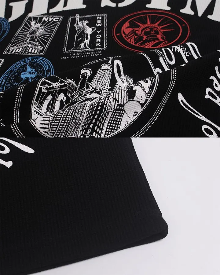 KIIKIO Street Waffle NYC Graphic Long-Sleeve T-Shirt