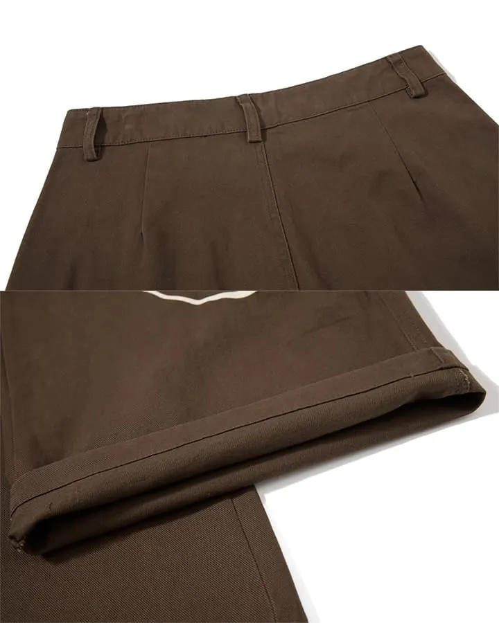 KIIKIO Street Studded Graphic Multi-Pocket Wide-Leg Pants