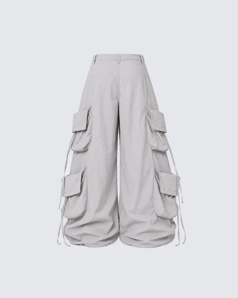 KIIKIO Punk Studded Multi-Pocket Baggy Cargo Pants
