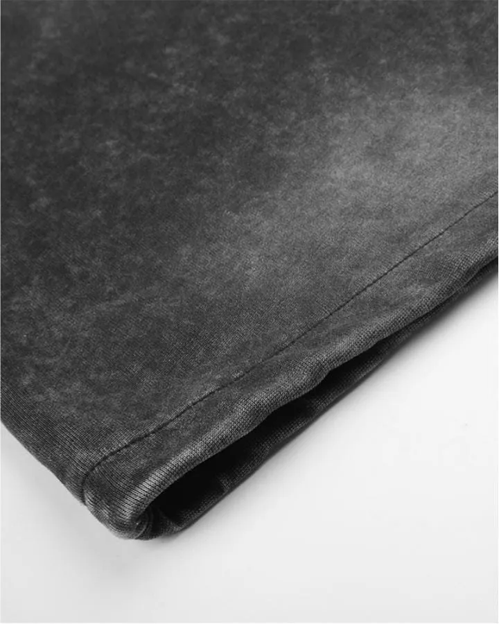 KIIKIO Gothic Washed Cross Wide-Leg Sweatpants