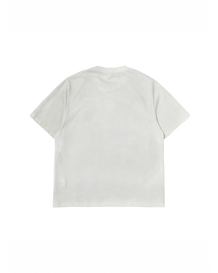 KIIKIO Vintage Washed Letter Graphic T-Shirt