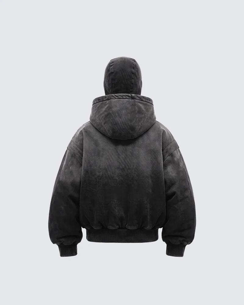 KIIKIO Dark Gradient Washed Balaclava Jacket