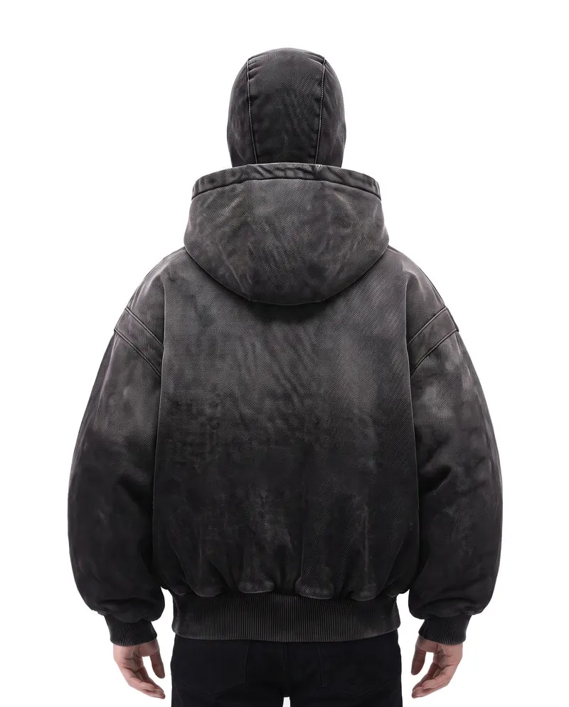 KIIKIO Dark Gradient Washed Balaclava Jacket