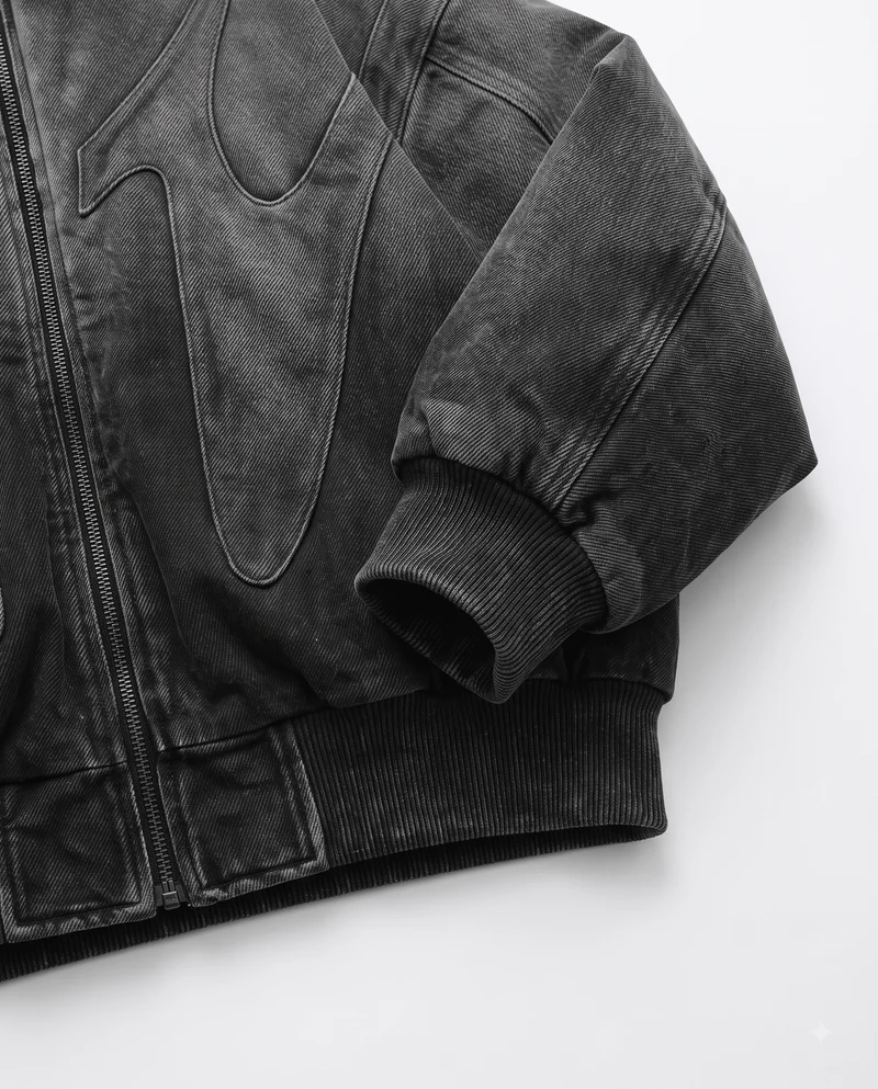 KIIKIO Dark Gradient Washed Balaclava Jacket