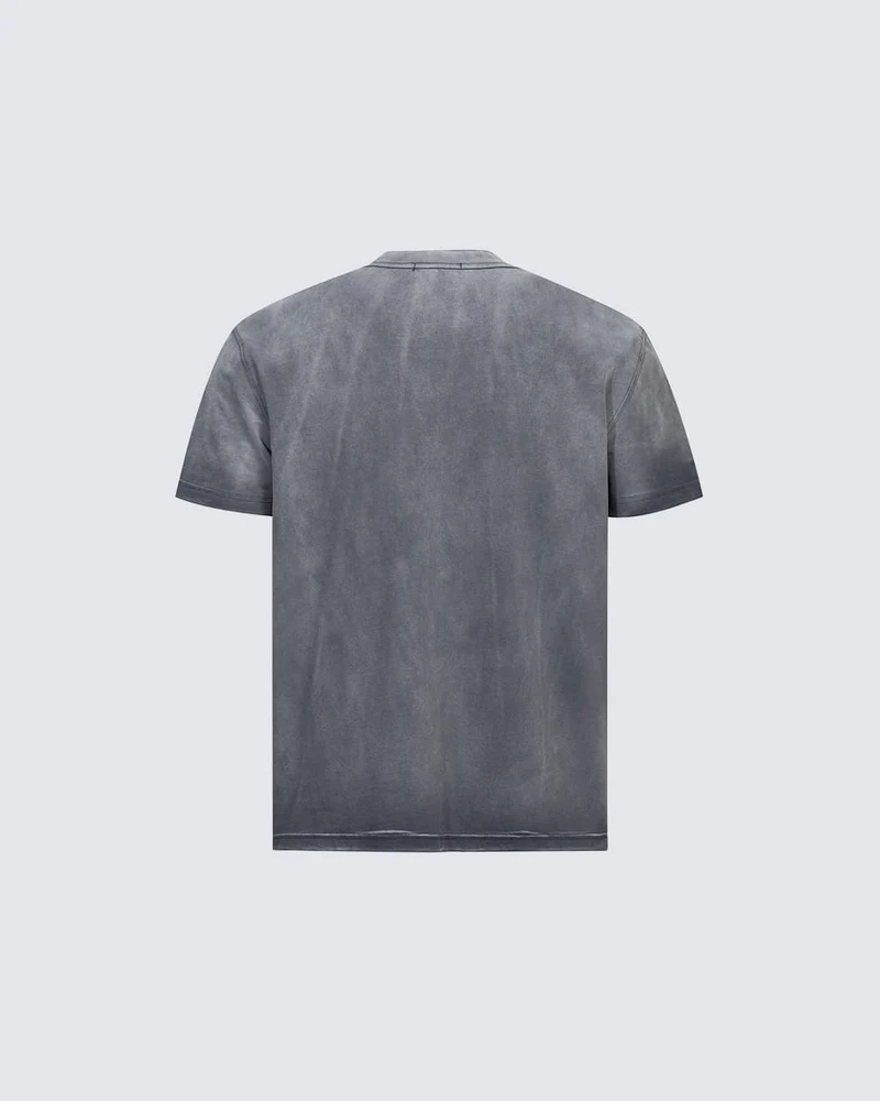 KIIKIO Vintage Washed Cat Graphic Streetwear T-Shirt