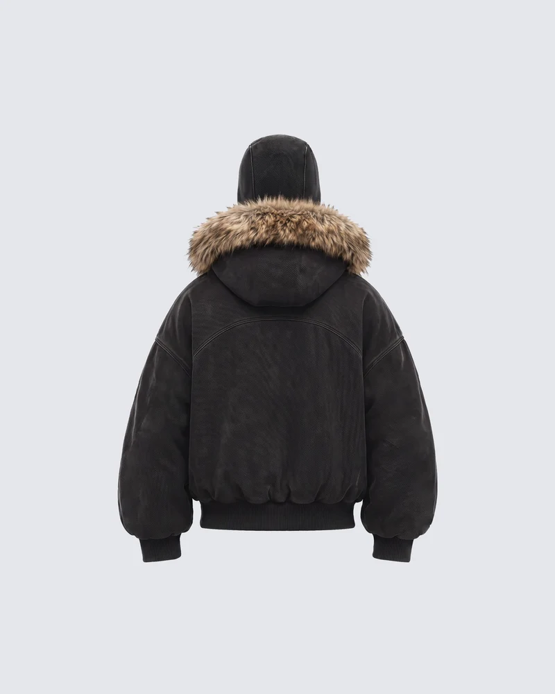 KIIKIO Vintage Balaclava Hooded Jacket