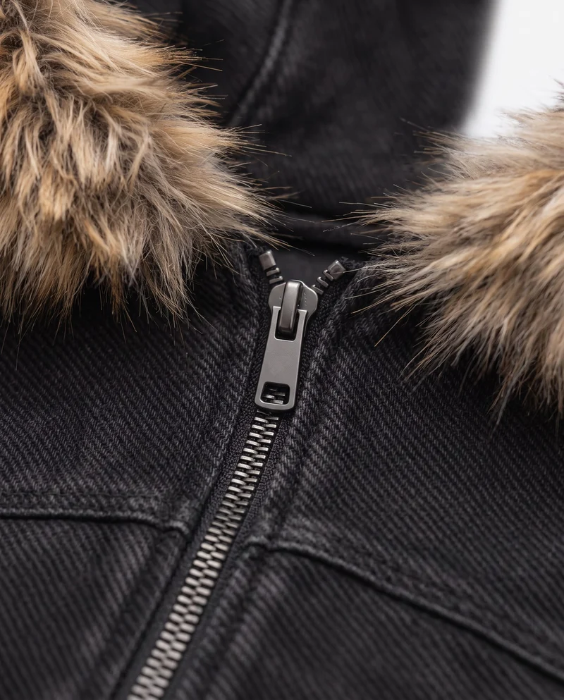 KIIKIO Vintage Balaclava Hooded Jacket