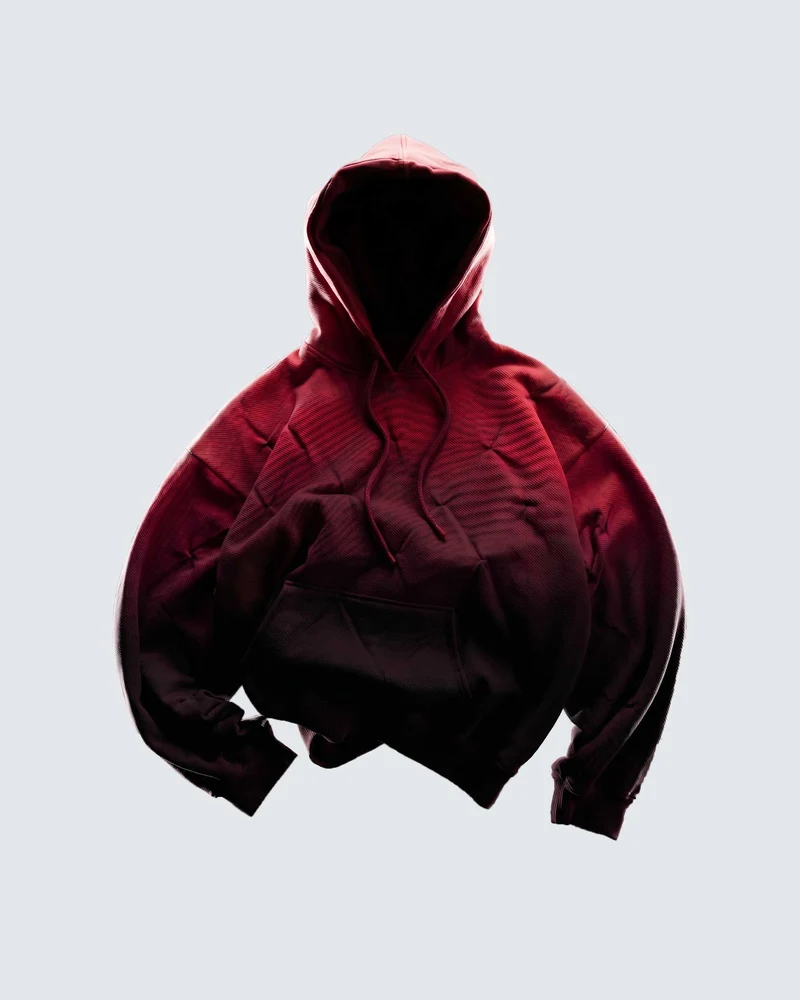 KIIKIO RED RUST Series | Structural Oversized Hoodie