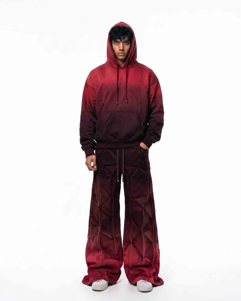 KIIKIO RED RUST Series | Structural Oversized Hoodie