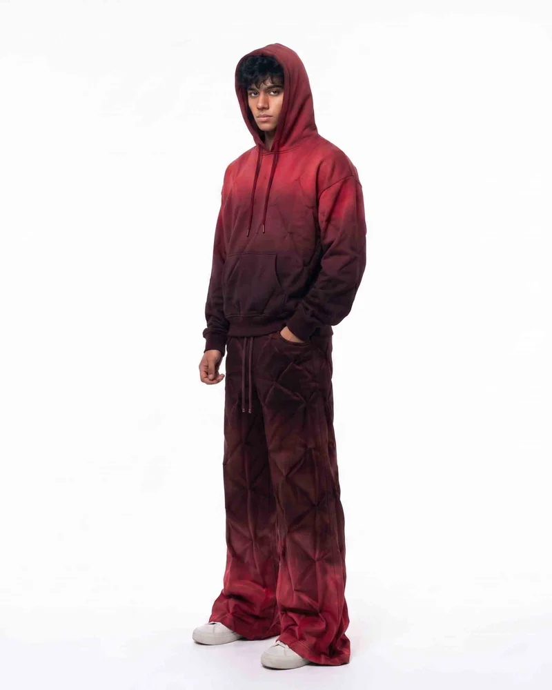 KIIKIO RED RUST Series | Structural Oversized Hoodie