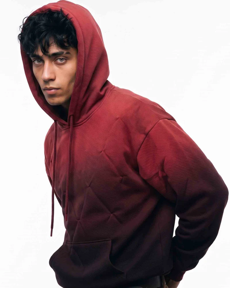 KIIKIO RED RUST Series | Structural Oversized Hoodie