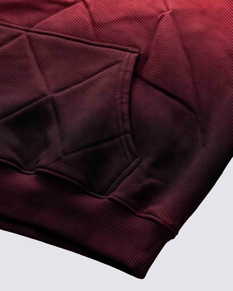 KIIKIO RED RUST Series | Structural Oversized Hoodie