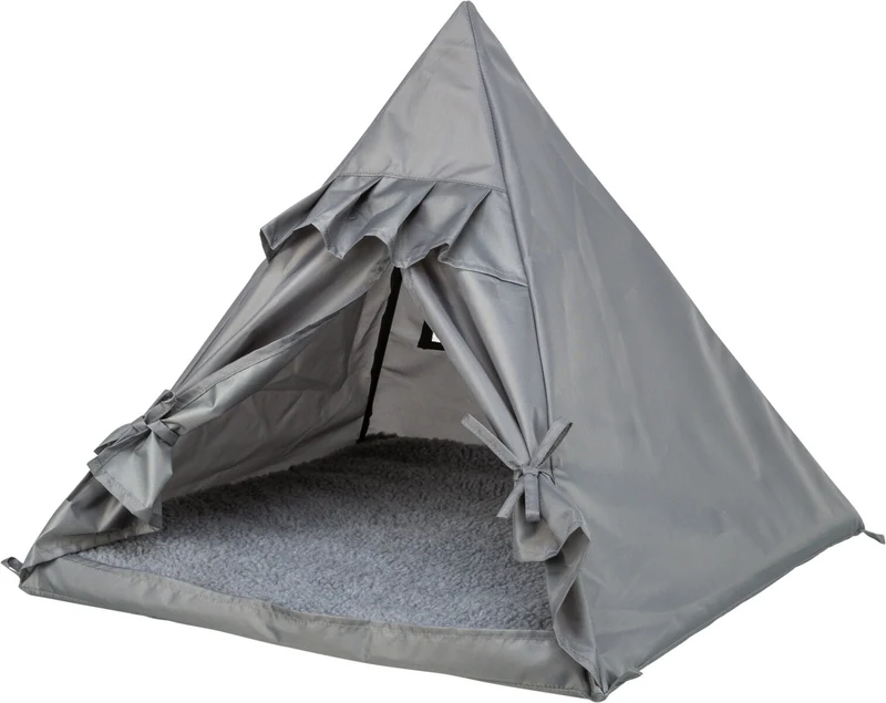 Outdoor Katzentipi Samoa mit Lüftungsgitter und Heringen