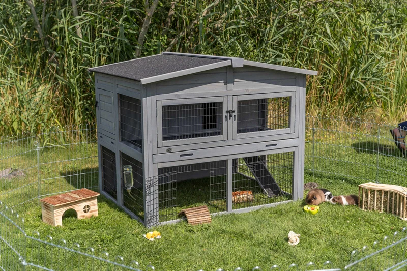 Kleintierstall XL mit Freilaufgehege