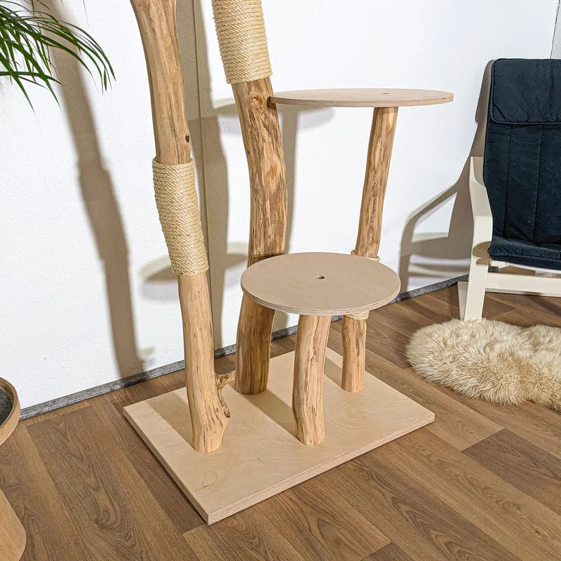 Naturkratzbaum 4336 Kratzbaum Natur Holz Design 175 cm hoch Katzenbaum