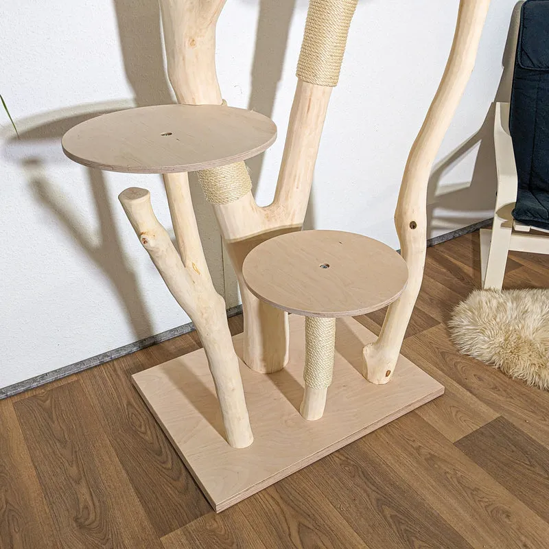 Naturkratzbaum 4295 Kratzbaum Natur Holz Design 193 cm hoch Katzenbaum