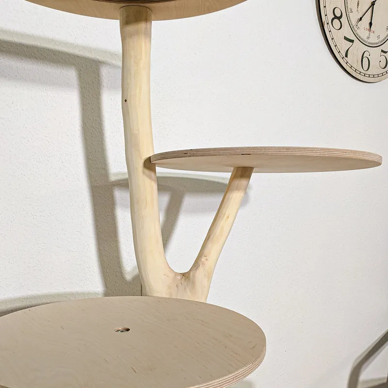 Naturkratzbaum 4293 Kratzbaum Natur Holz Design 145 cm hoch Katzenbaum