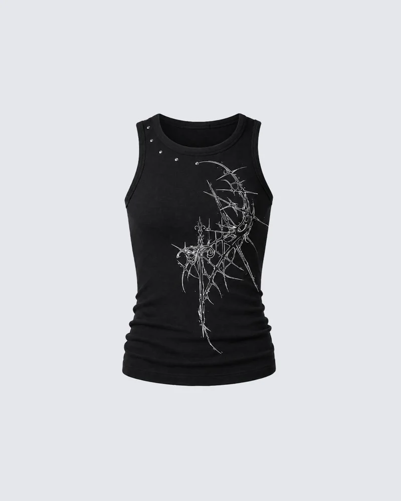 KIIKIO Gothic Printed Vest