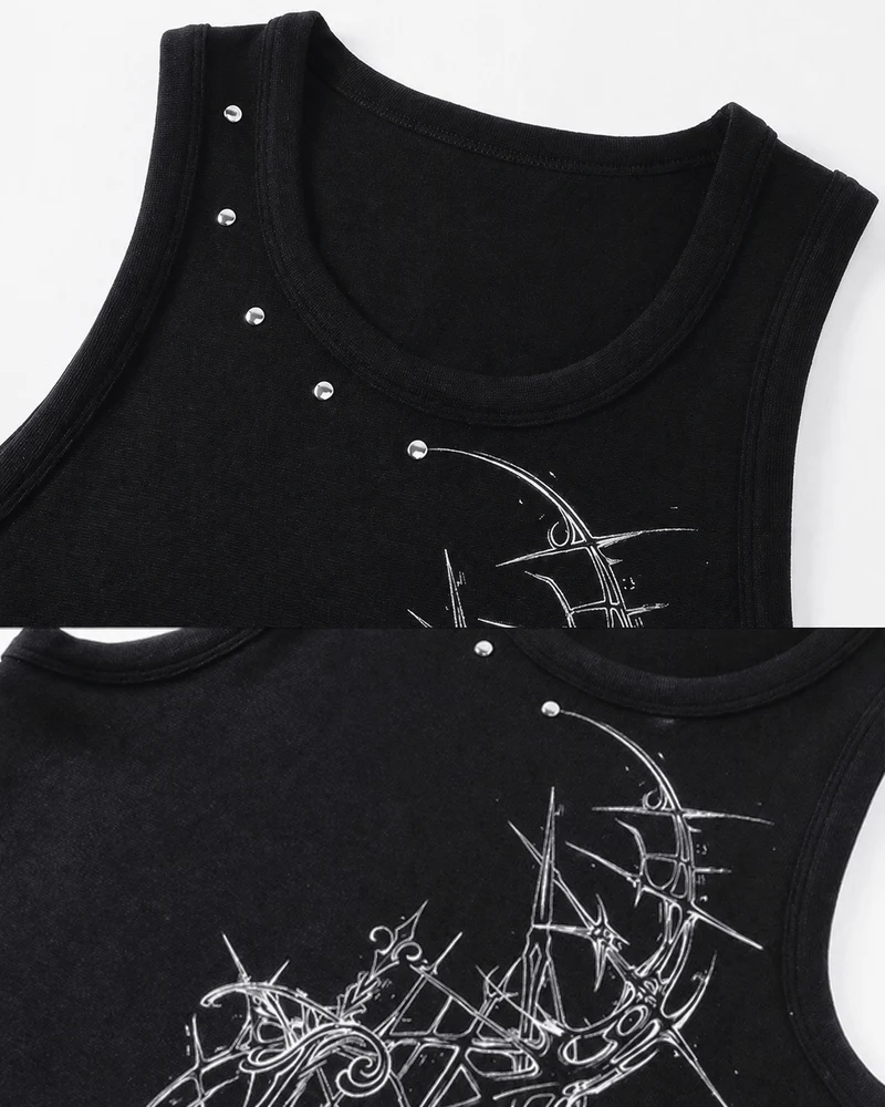 KIIKIO Gothic Printed Vest