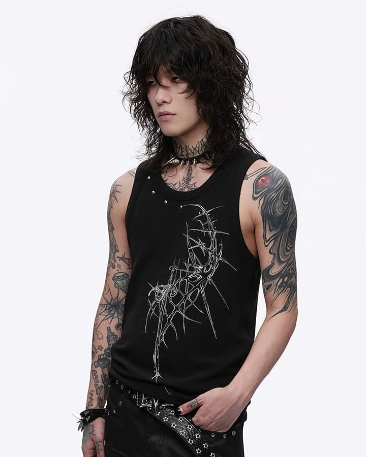 KIIKIO Gothic Printed Vest